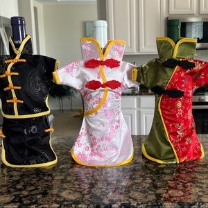 Elegant Wine Bottle Covers Set